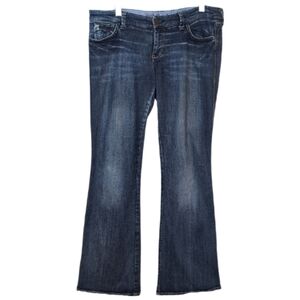 Vintage Mavi Marie Flare Jeans Womens 33x32 Blue Distressed Patched Low Rise